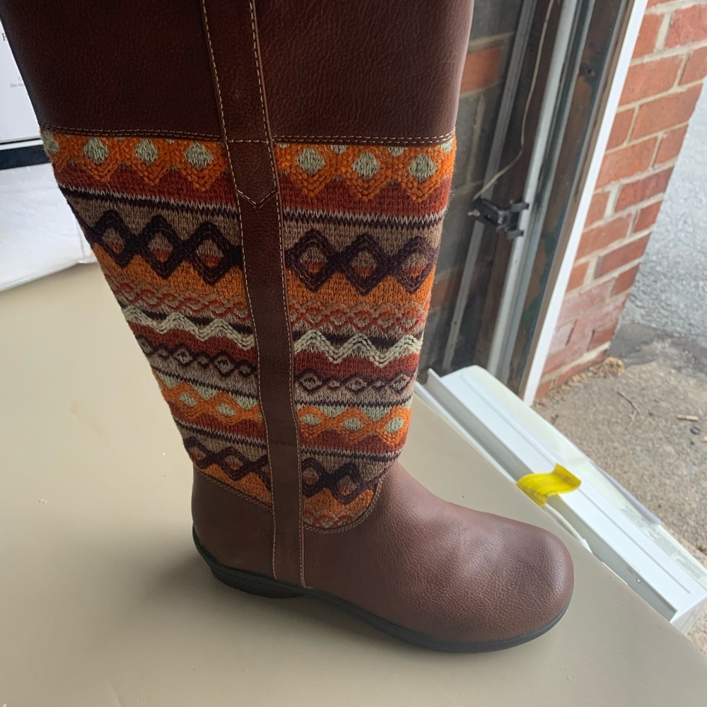 Womens patchwork boots - Picture 7 of 8